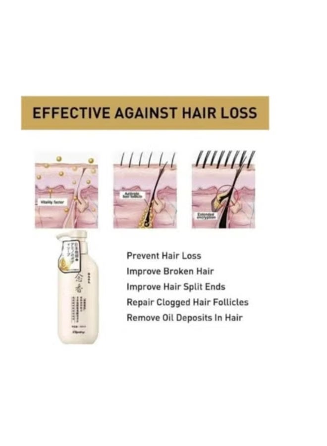 دايتينج قطعتين شامبو ساكورا الياباني الأصلي لنمو الشعر ومنع تساقطه وإزالة القشرة 300 مل - Image 4